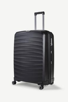 Rock Black Sunwave 8 Wheel Hardshell Expandable Suitcase L