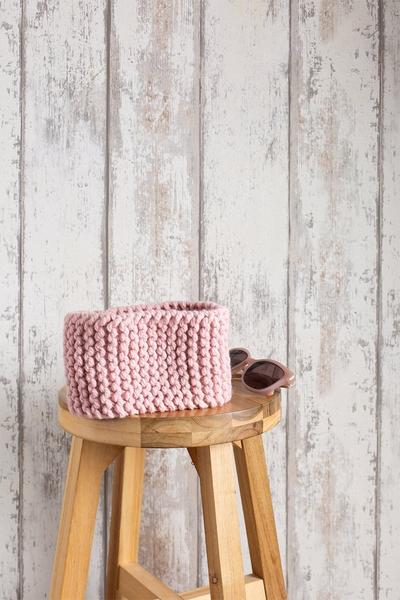 Wool Couture Pink Garter Headband Knitting Kit - Beginner Basics