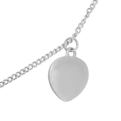 Caramel Jewellery London Silver Hearts Of Sparkle Silver Layer Crystal Effect Charm Necklace