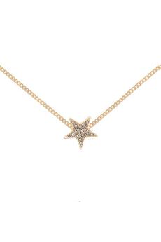 Caramel Jewellery London Gold Gold Pavé Star Necklace