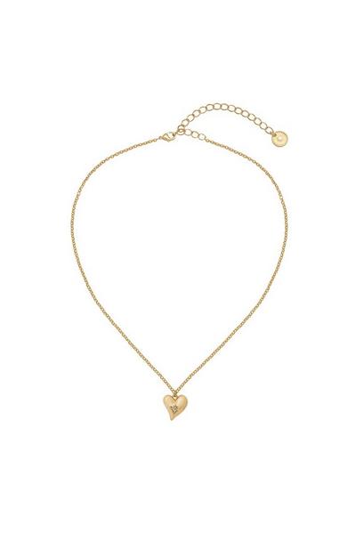 Caramel Jewellery London Gold Gold Heart Charm Necklace