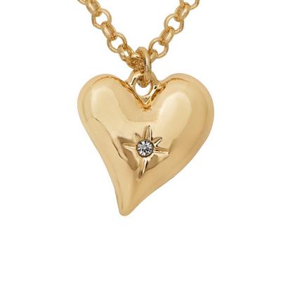 Caramel Jewellery London Gold Gold Heart Charm Necklace