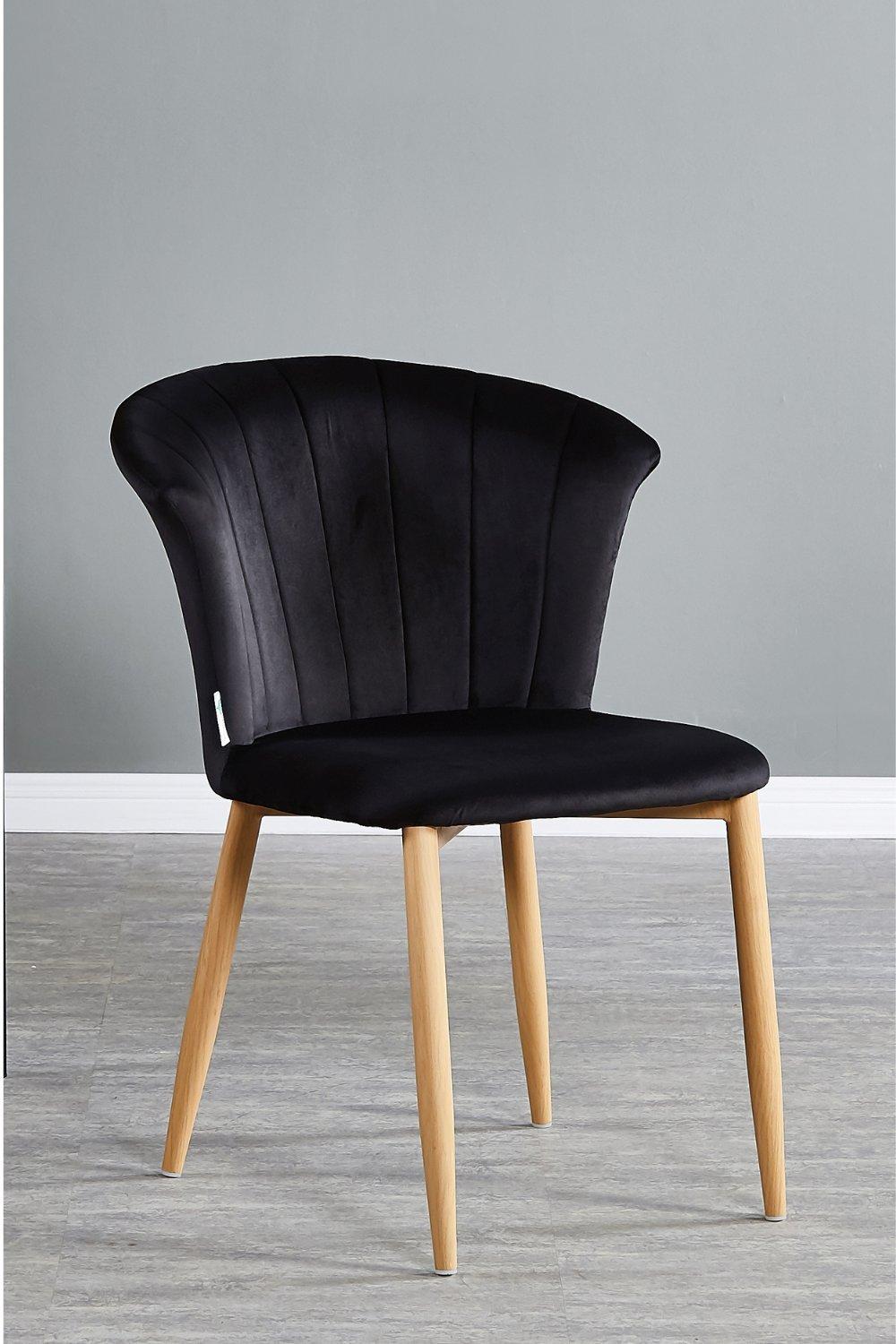 elsa velvet dining chair