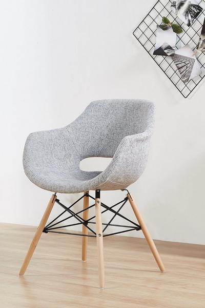 Life Interiors Light Grey Olivia Eiffel Fabric Armchair Dining Tub Chair Set of 4
