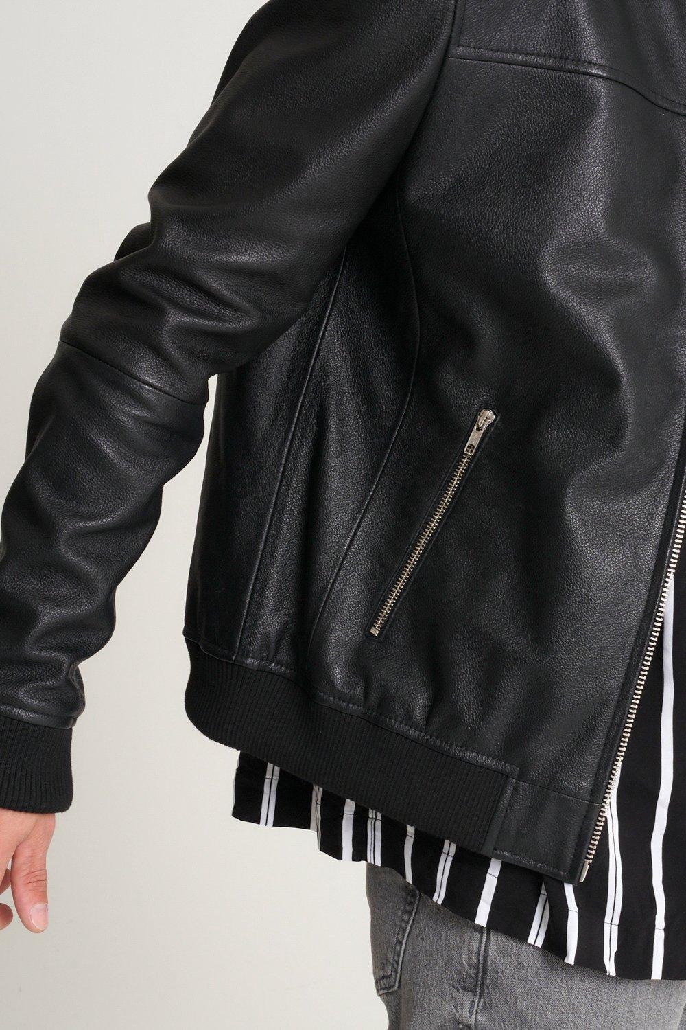 debenhams mens leather bomber jackets