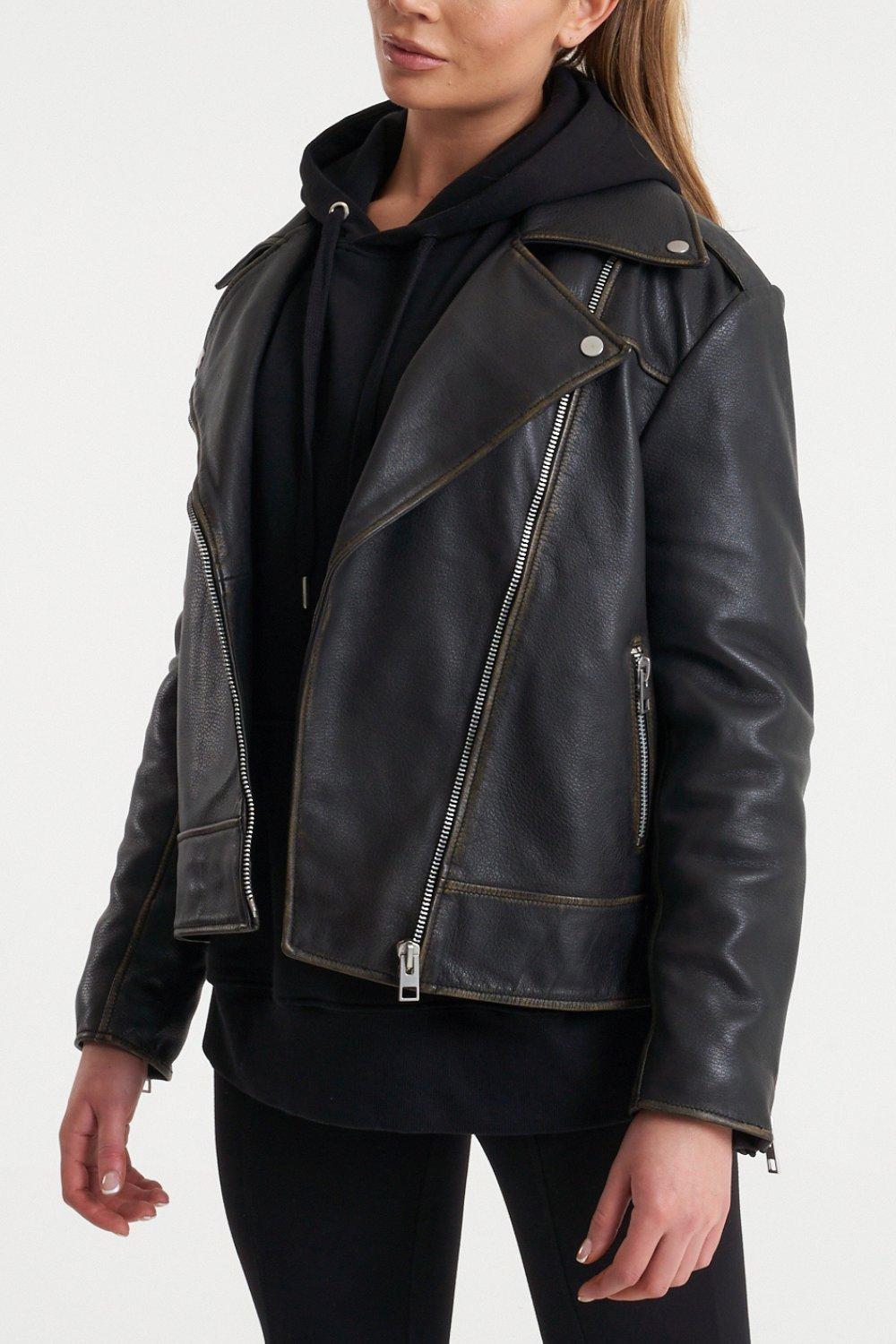 debenhams ladies leather biker jackets