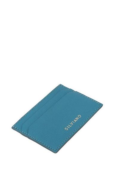 Silviano Teal Eden Card Holder