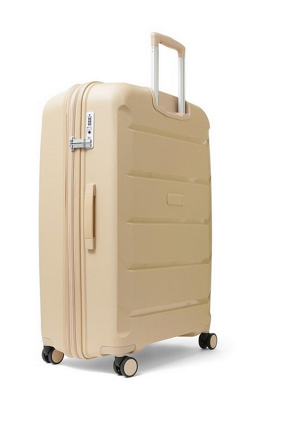 Luggage | Tulum 3 Pc Set 8 Wheel Hardshell Expandable Suitcases | Rock