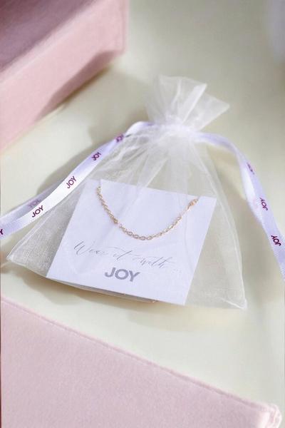 Joy by Corrine Smith Metallic Gold February Birthstone Crystal Drop Earrings Gold Plated