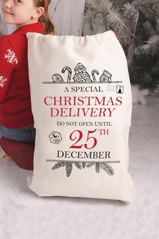 Love Lumi Multi Special Delivery Christmas Santa Gift Sack