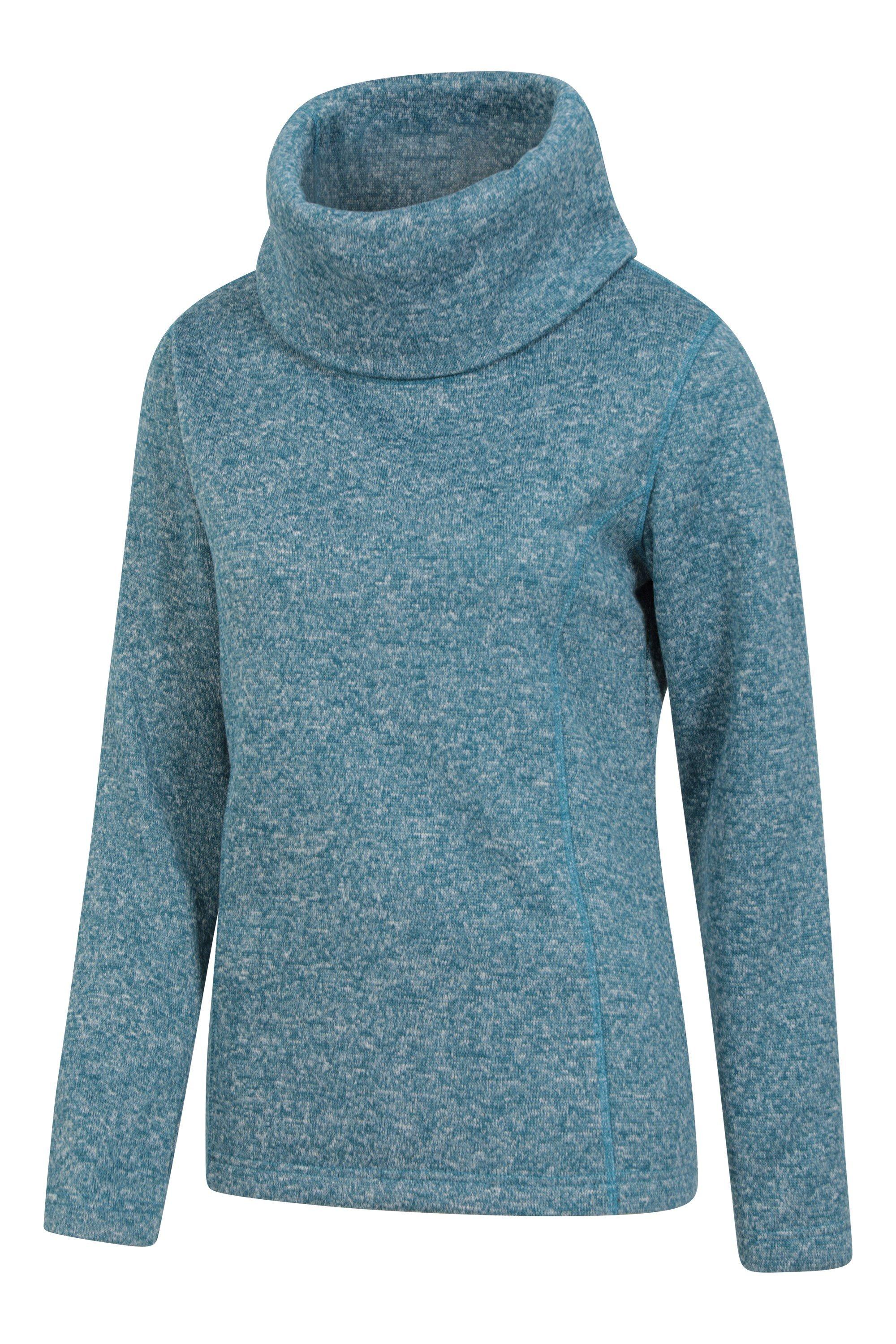 idris womens cowl neck fleece