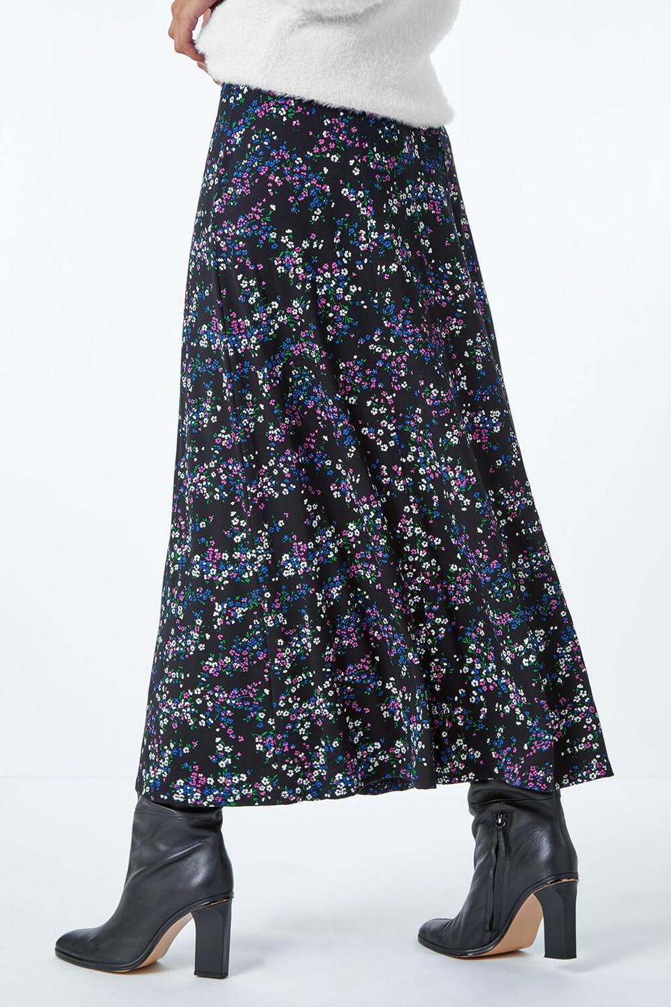 Skirts | Ditsy Floral Stretch Midi Skirt | Roman