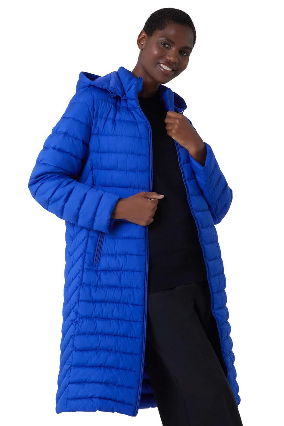 Jackets & Coats | Longline Hooded Padded Coat | Roman