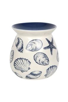 Something Different Bright Blue Ceramic Seashells Wax Melt Burner Set