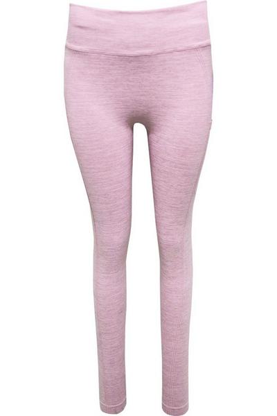 TriDri Light Pink Melange Sculpted Seamless 3D Leggings