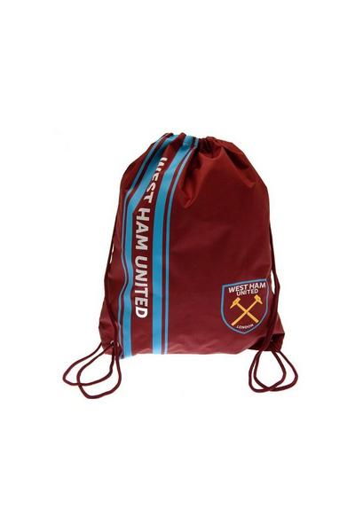 West Ham United FC Maroon Stripe Drawstring Bag