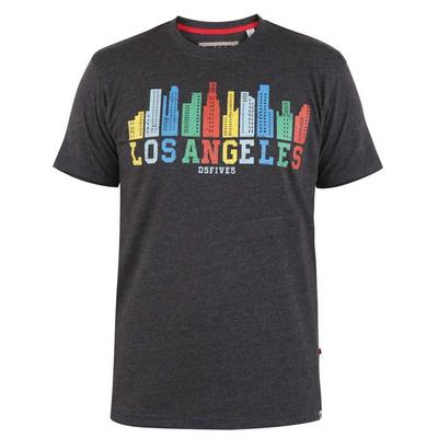 Duke Clothing Charcoal Hemford D555 Skyline Marl Kingsize T-Shirt