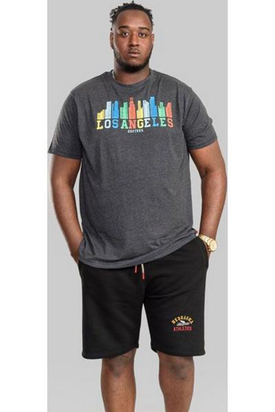 Duke Clothing Charcoal Hemford D555 Skyline Marl Kingsize T-Shirt