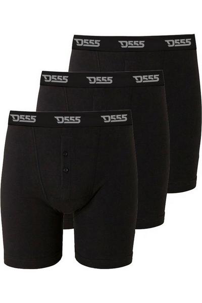 Duke Clothing Black Driver 2 D555 Boxer Shorts (Pack of 3)