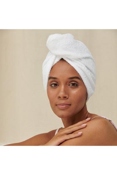 Towel City White Hair Wrap Towel