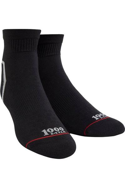 1000 Mile Black Liner Socks