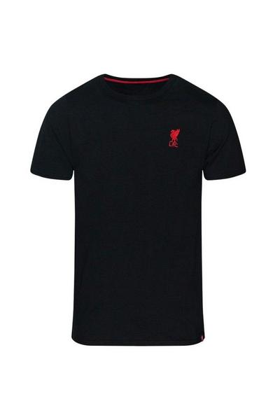 Liverpool FC Black Embroidered T-Shirt