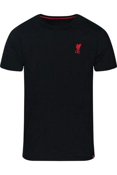 Liverpool FC Black Embroidered T-Shirt