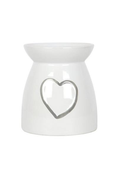 Something Different White Heart Oil Burner