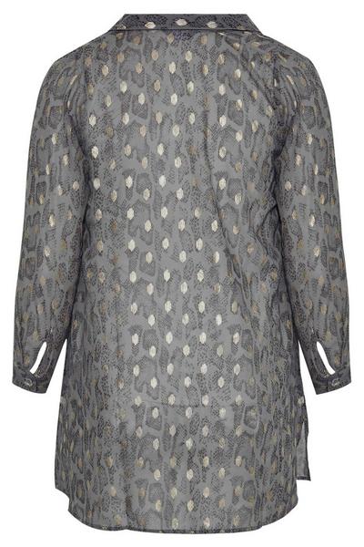 Yours Black Button Through Shirt