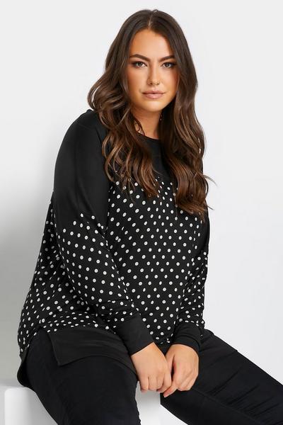 Yours Black Long Sleeve Top