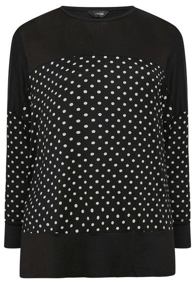 Yours Black Long Sleeve Top