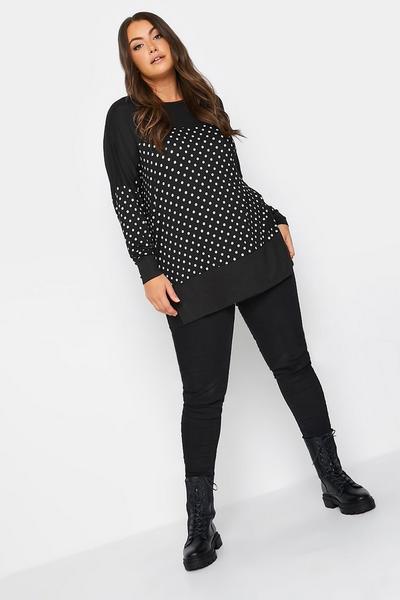 Yours Black Long Sleeve Top