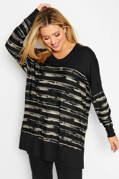 Yours Black Long Sleeve Top
