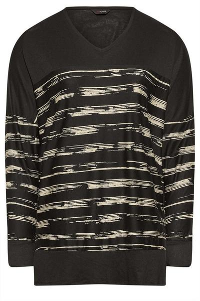 Yours Black Long Sleeve Top
