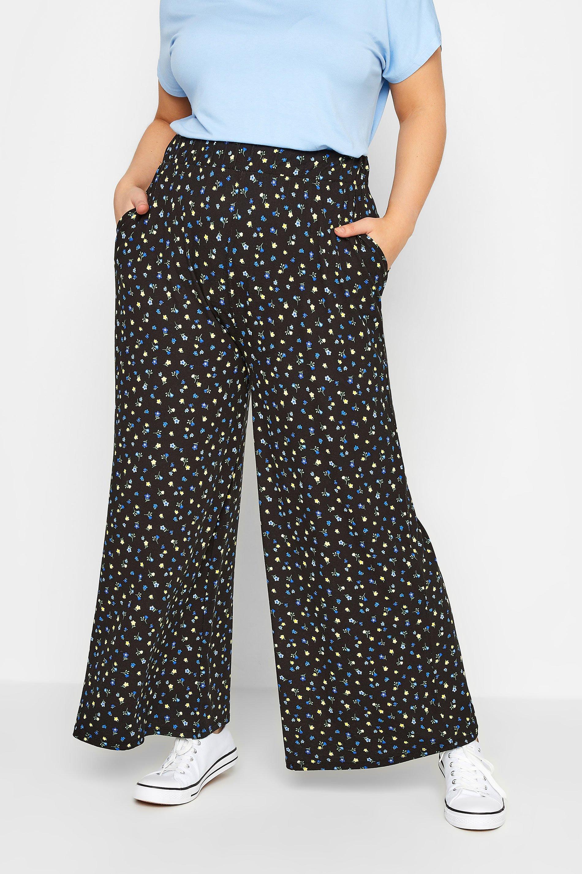 Yours Wide Leg Trousers | Debenhams