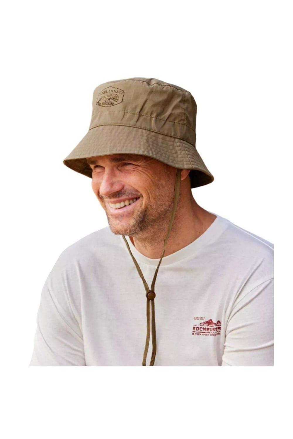 boohoo Men's Fabric Interest Denim Bucket Hat
