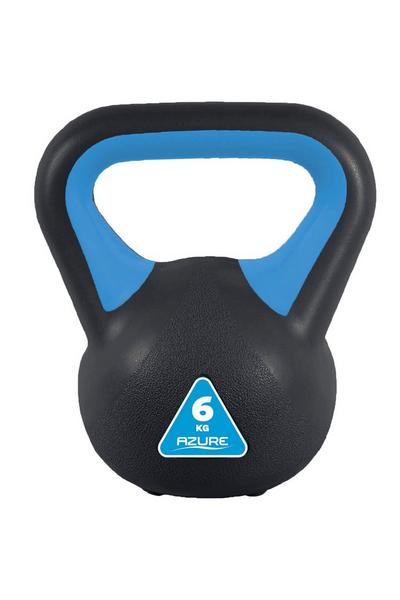 Azure Blue 6kg Vinyl Kettlebell