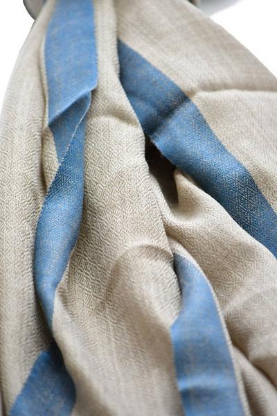 Blue Chilli Multi Cashmere & Merino Wool Shawl