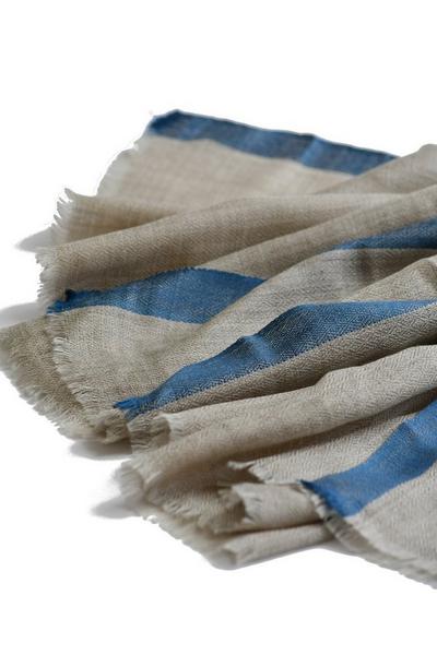 Blue Chilli Multi Cashmere & Merino Wool Shawl