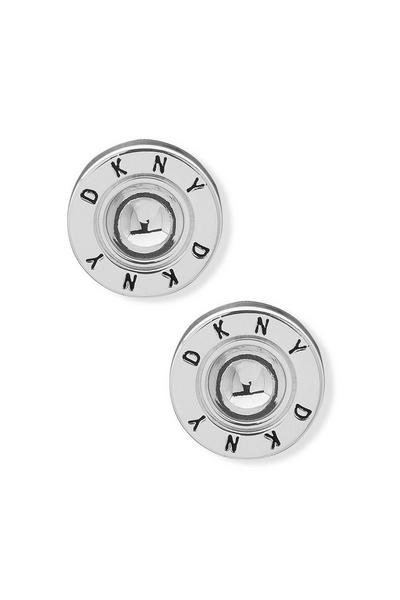 DKNY Jewellery Silver Logo Stud Earrings - 60572147-G03