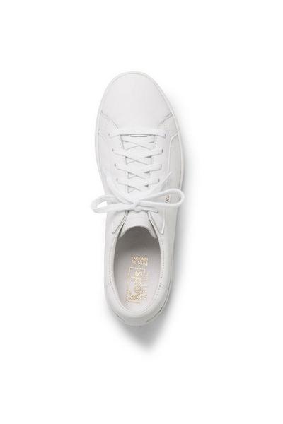 Keds White 'Ace' Leather Cushioned Footbed Shoes