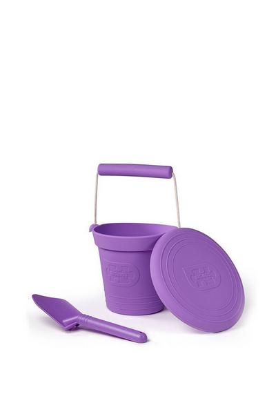 Bigjigs Toys Purple Silicone Bucket And Spade Set