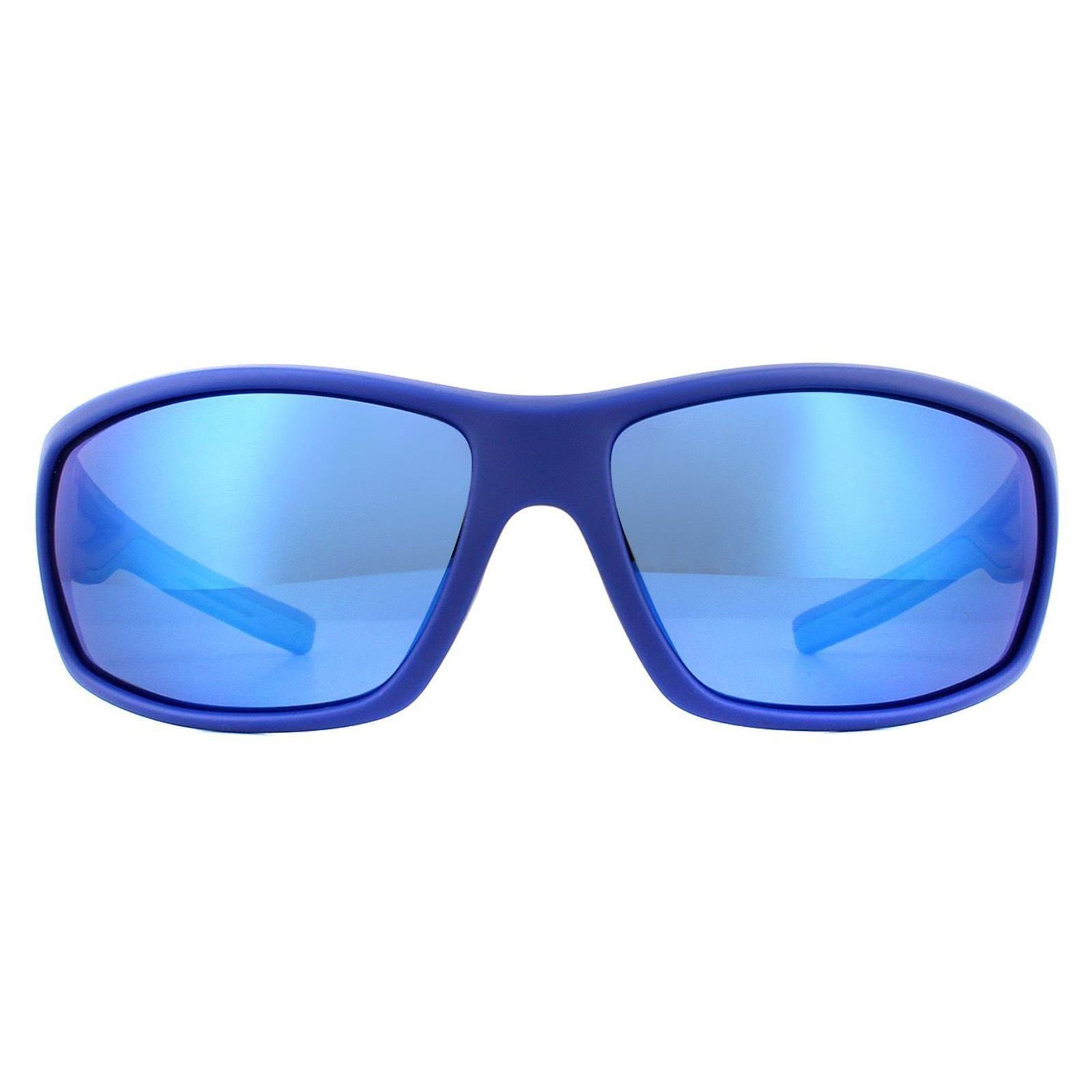 Sunglasses | Sport Wrap Blue Blue Mirror Polarized Sunglasses | Polaroid