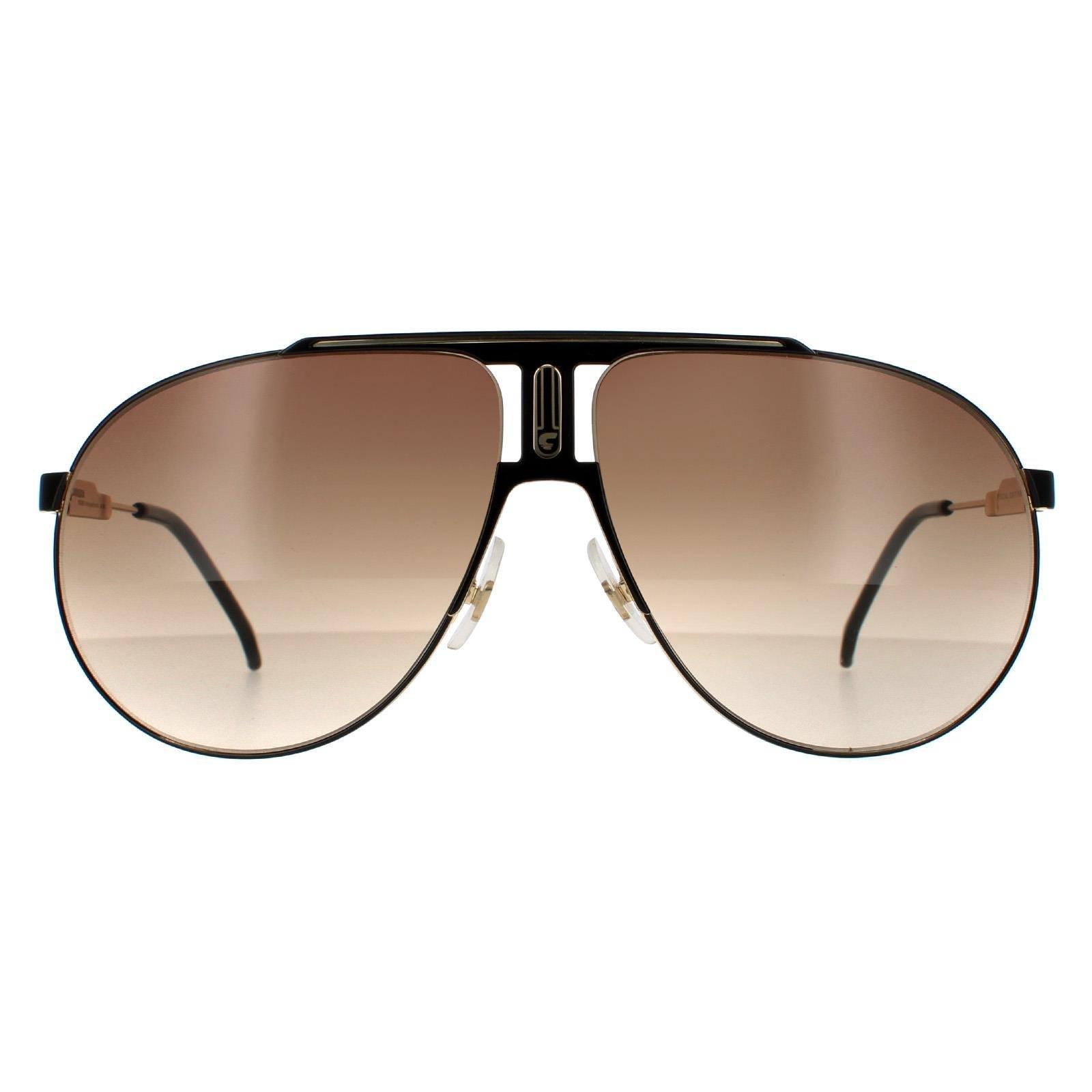 Sunglasses | Aviator Black Gold Brown Gradient Sunglasses | Carrera