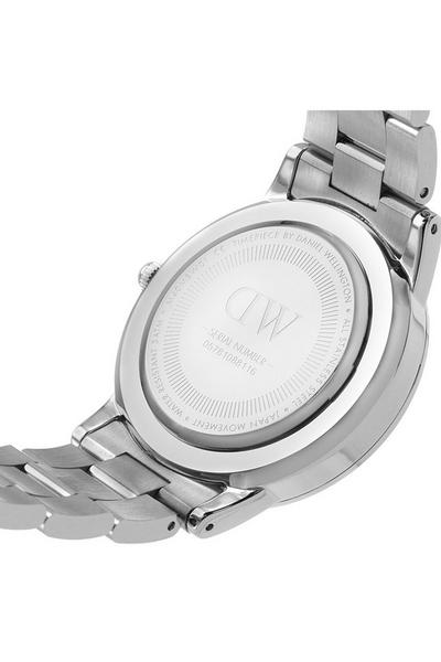 Daniel Wellington White Iconic Link 40 Stainless Steel Classic Analogue Watch - Dw00100341