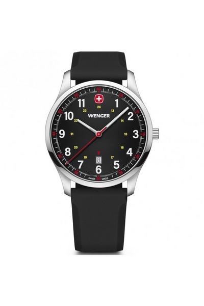 Wenger Black City Sport Stainless Steel Classic Analogue Watch - 01.1441.129