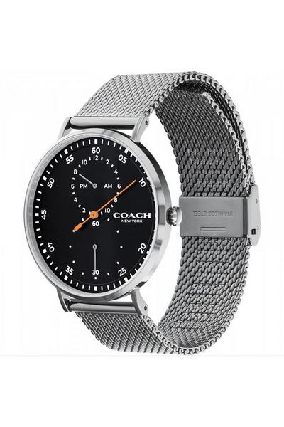 Coach Black Charles Stainless Steel Fashion Analogue Quartz Watch - 14602477