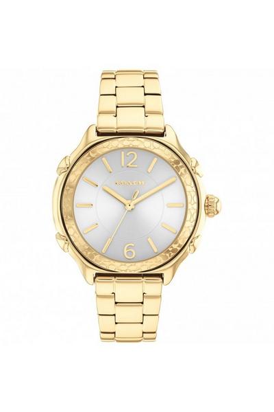 Coach Grey Suzie Gold Plated Stainless Steel Fashion Analogue Watch - 14503904