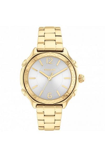 Coach Grey Suzie Gold Plated Stainless Steel Fashion Analogue Watch - 14503904
