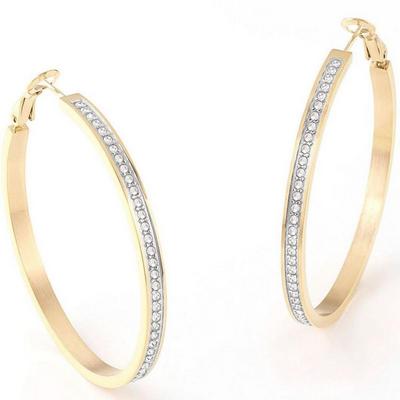Guess Jewellery Gold Color My Day Stainless Steel Earrings - Ube02247Yg